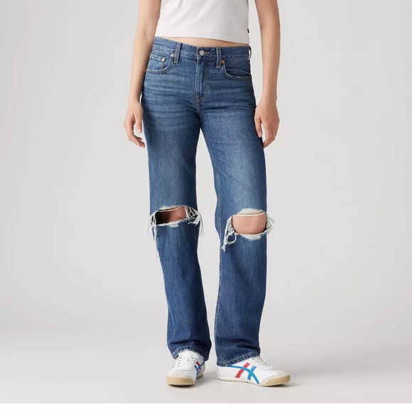 Levi's Denim - Classic Blue Distressed Women's Jeans
